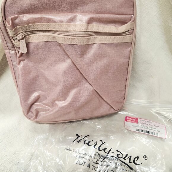Thirty One LUNCH BUDDY THERMAL in Rose Blush METALLIC NEW - Picture 1 of 5